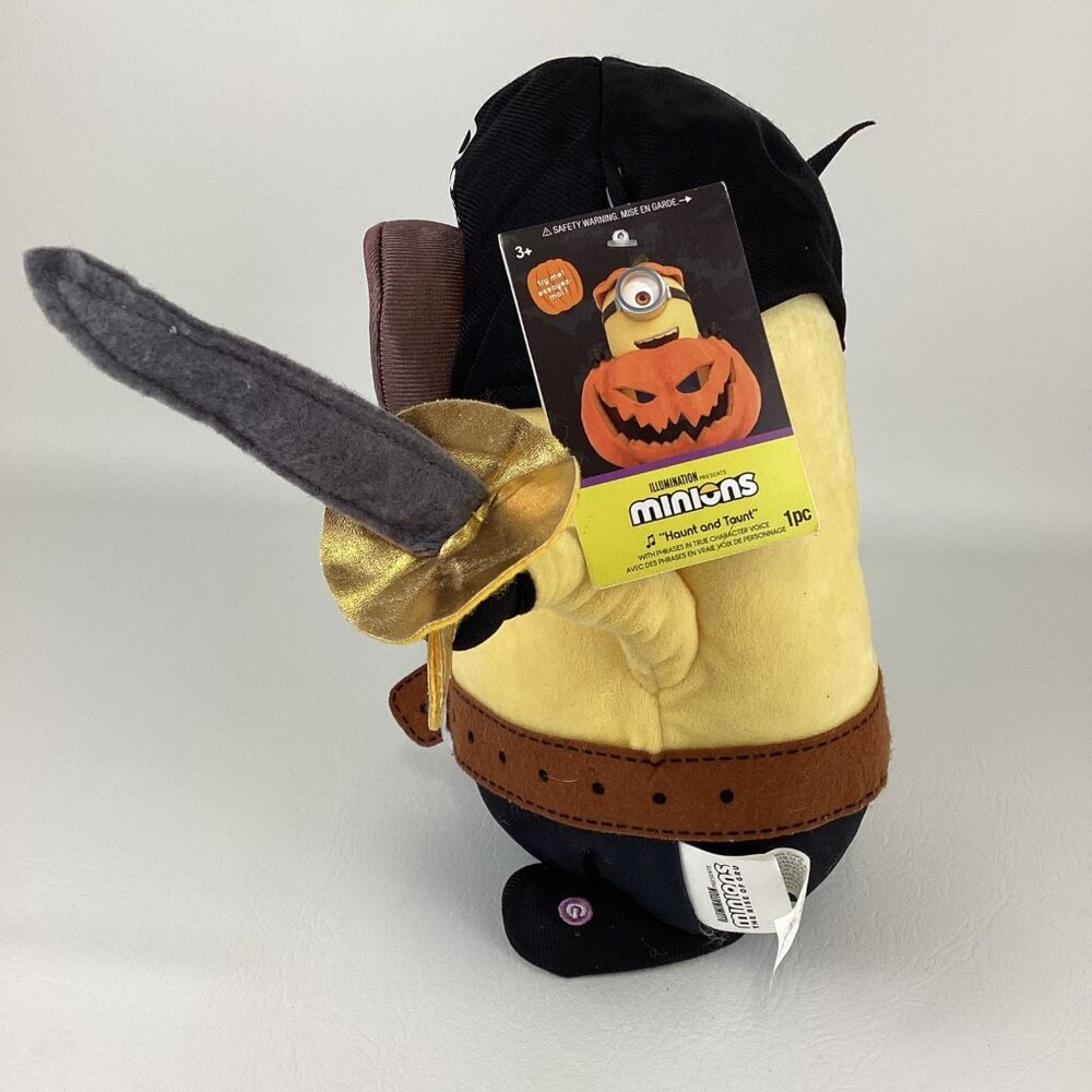 Despicable Me Minions Haunt & Taunt Pirate Electronic 11" Plush Stuffed Toy TAGS - Picture 3 of 6